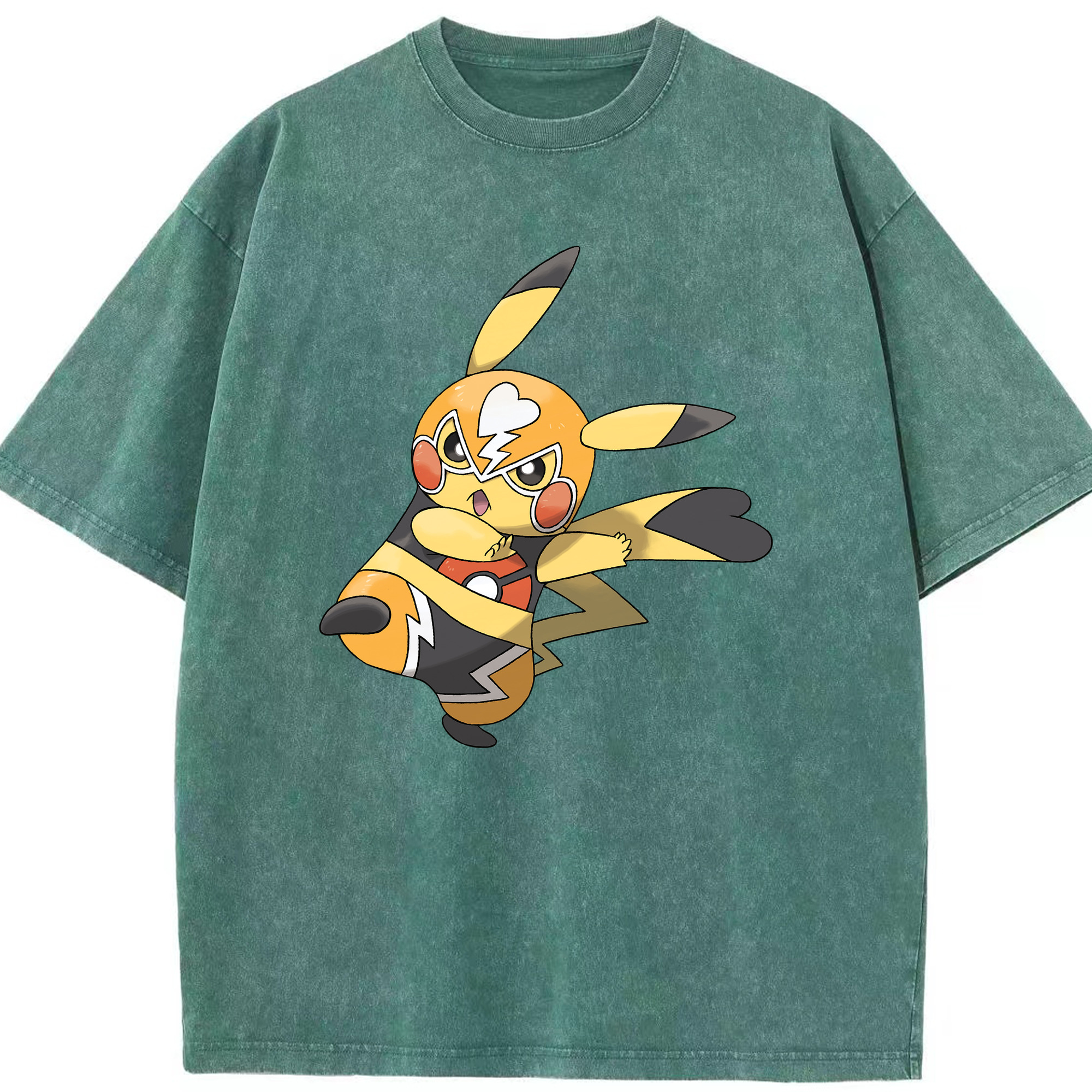 （画像用） ポケットモンスター Pokémon 綿100% ヴィンテージ風 半袖Tシャツ（フロントプリント）